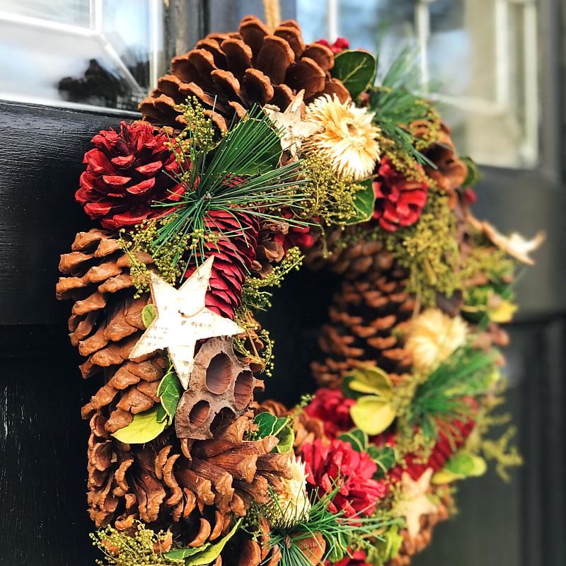 Starry Night Christmas Wreath