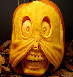 Pumpkin with zipper