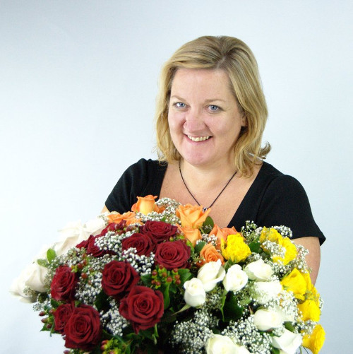 Florist with Roses